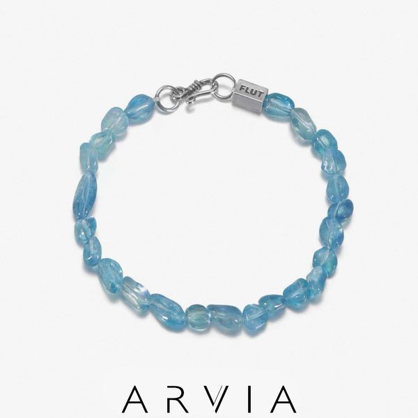 S925 Standard Silver Aquamarine Bracelet