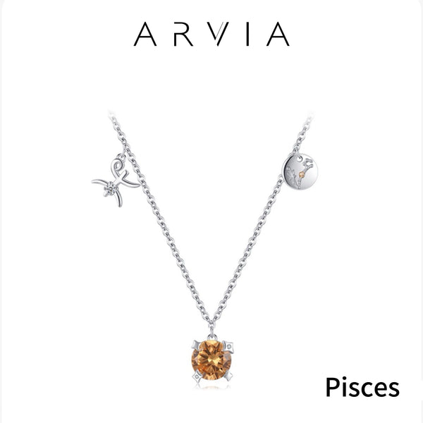 Twelve constellations S925 Standard Silver diamond necklace